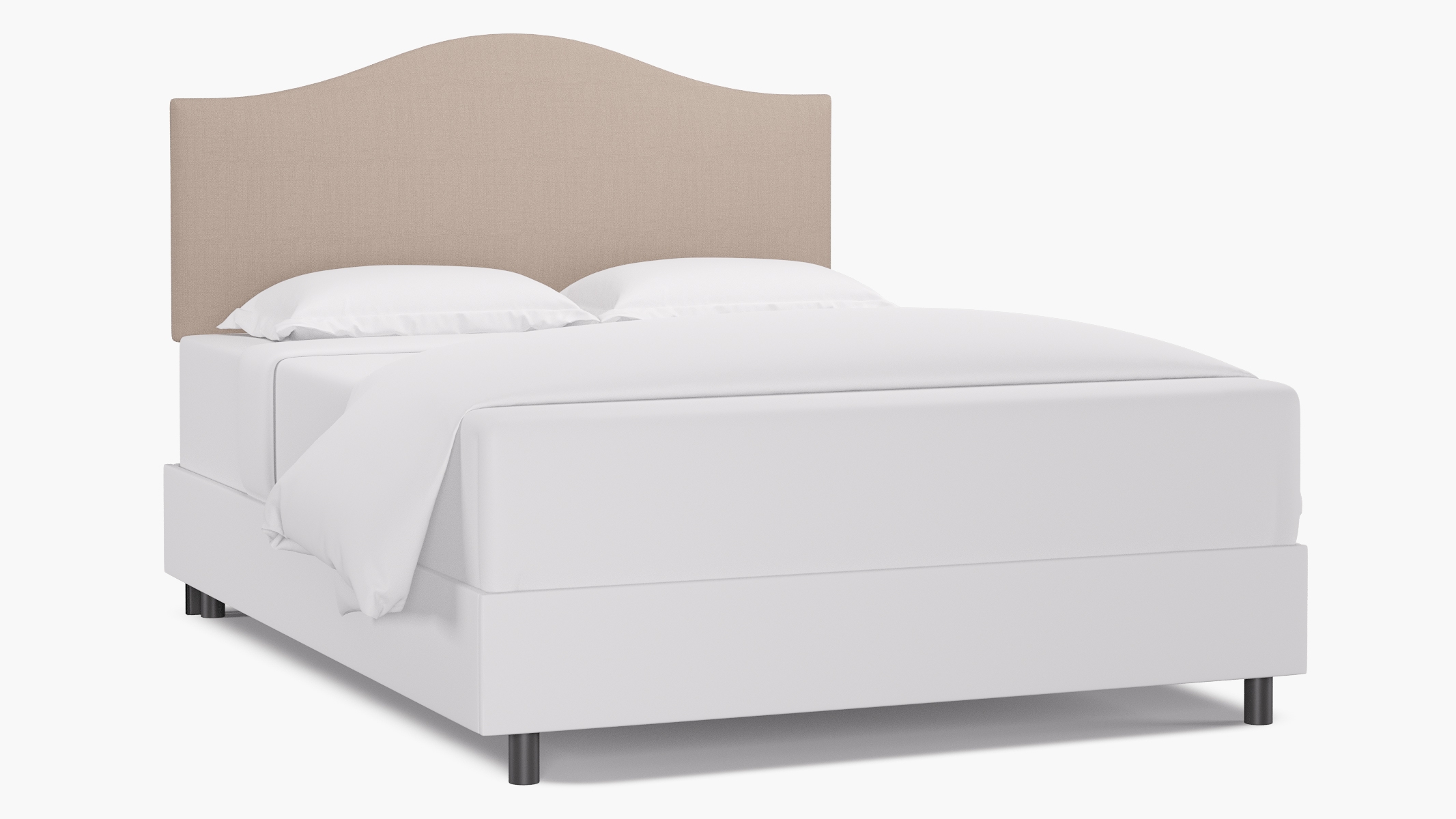 Camelback Headboard, Husk Everyday Linen, Queen - Image 0