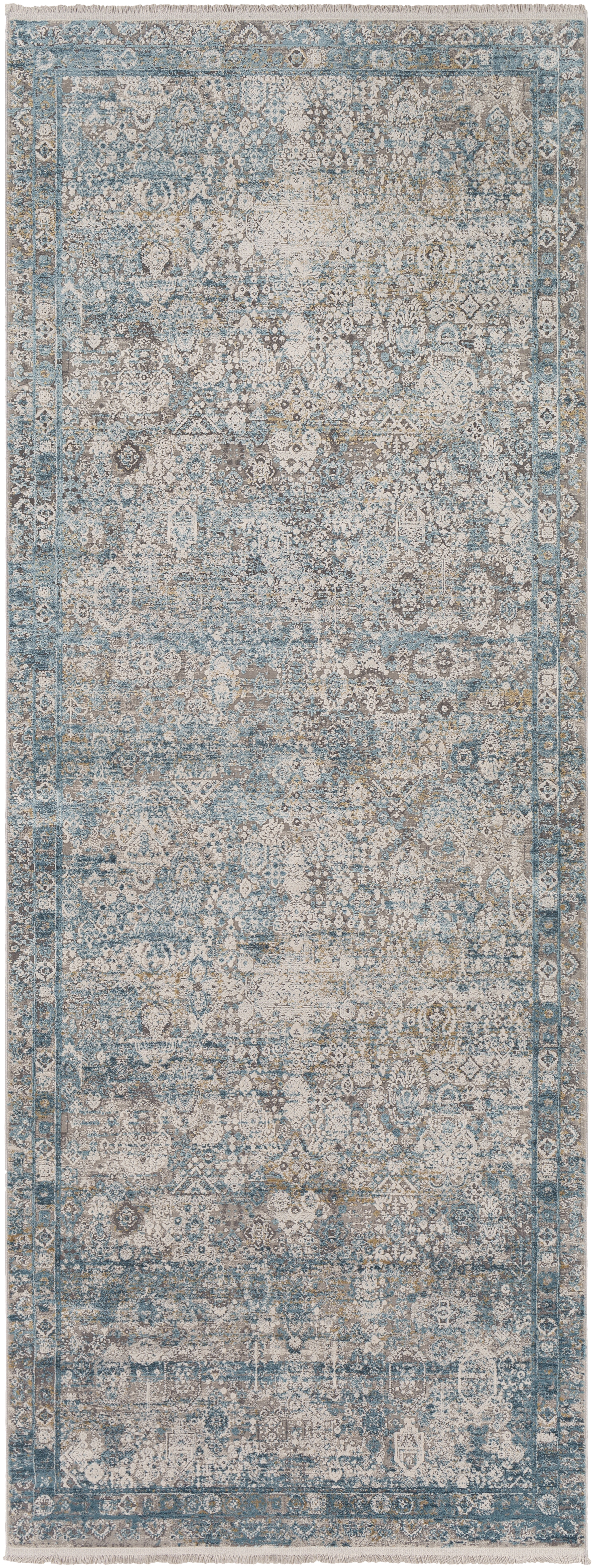 Solar Gray Indoor 9'8" x 13'1" Machine Woven Rug - Image 0