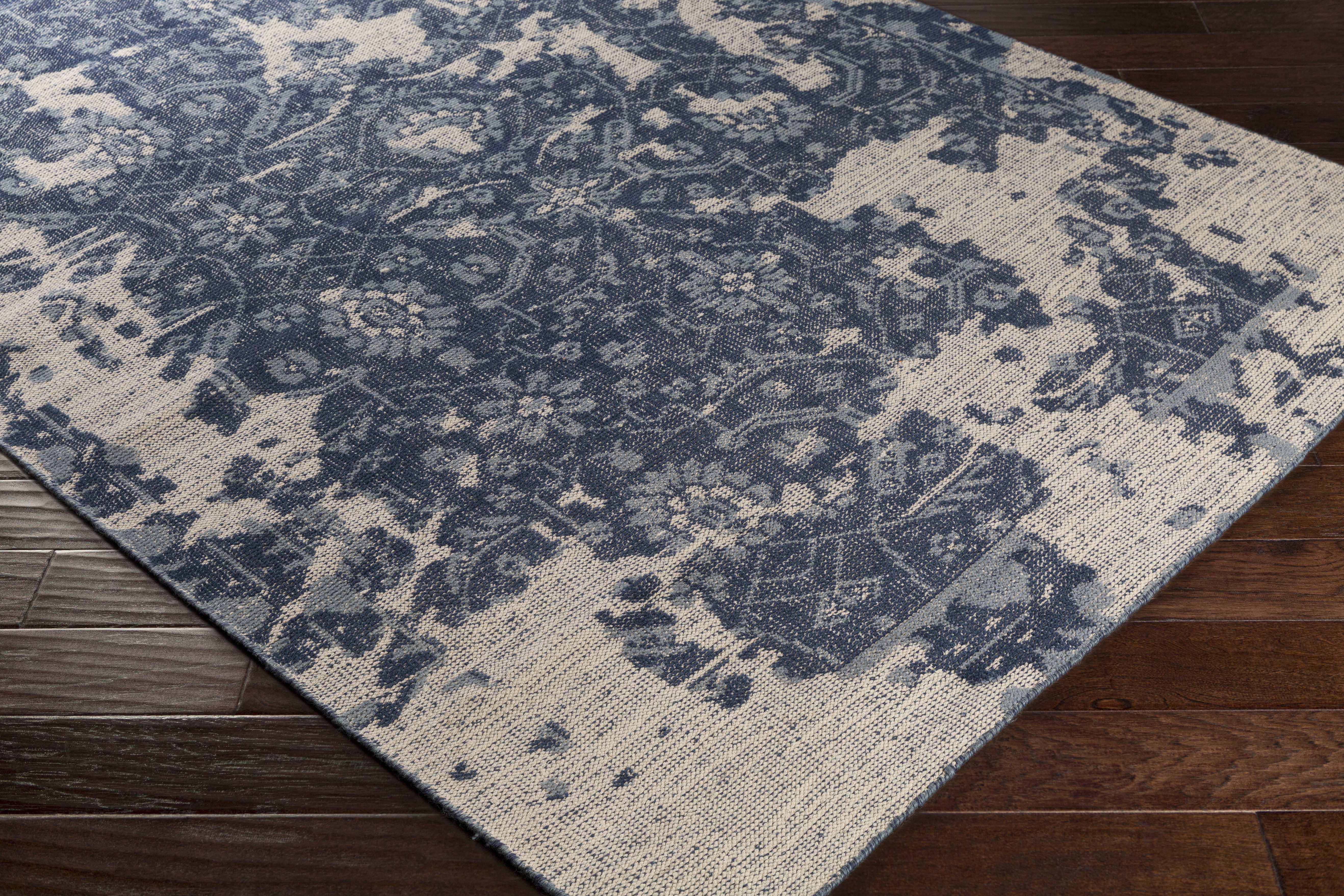 Hoboken Blue Indoor 2' x 3' Handmade Rug - Image 2