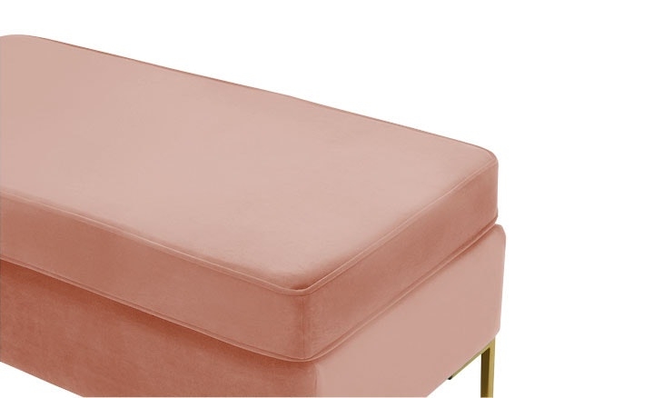Pink Dee Mid Century Modern Bench with Storage - Royale Blush - Image 4
