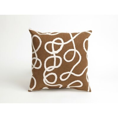 Orren Ellis Verve II Crochet Lasso Indoor/Outdoor Pillow 18" X 18" - Image 0