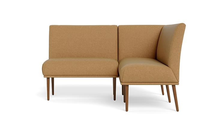 Dorian Upholstered Petite Right Banquette with Tufting Option - Image 0