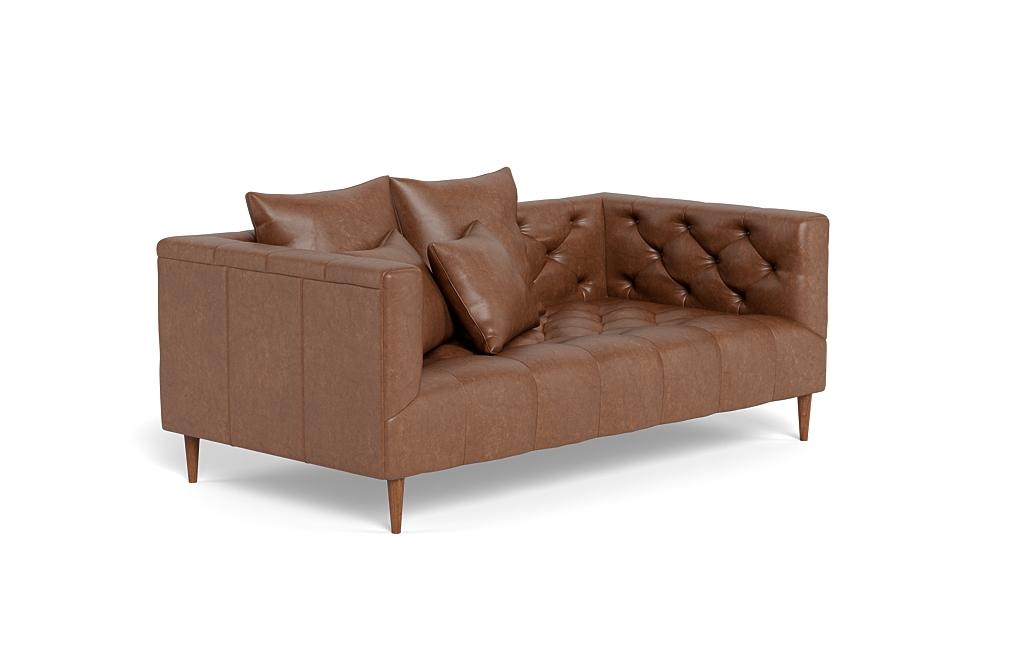 Ms. Chesterfield Leather Loveseat by Apartment Therapy - Image 1