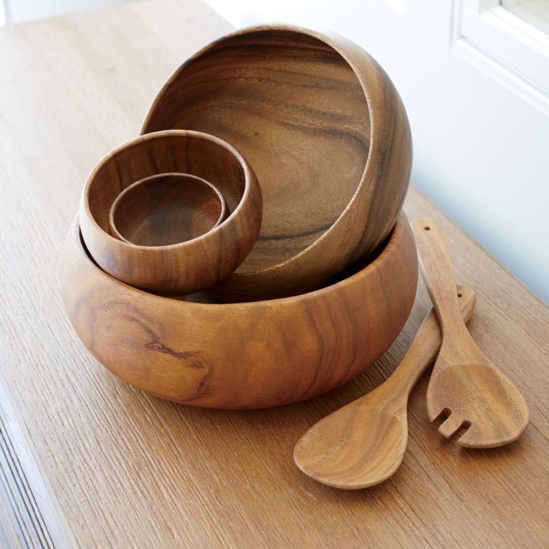 Tondo Acacia Servers, Set of 2 - Image 6