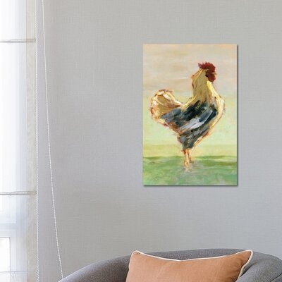 Sunlit Rooster I by Ethan Harper - Wrapped Canvas Painting Print - Image 0