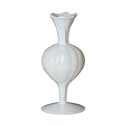 White 7.25'' Glass Table Vase - Image 0