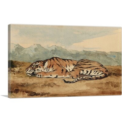 ARTCANVAS Royal Tiger Canvas Art Print By Eugene Delacroix_Rectangle - Image 0