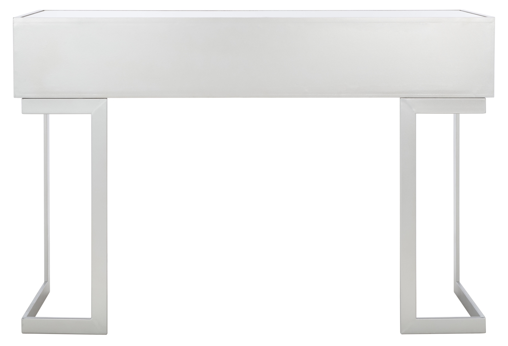 Enzo 2 Drawer Mirrored Desk - Silver / Mirror - Safavieh - Image 6