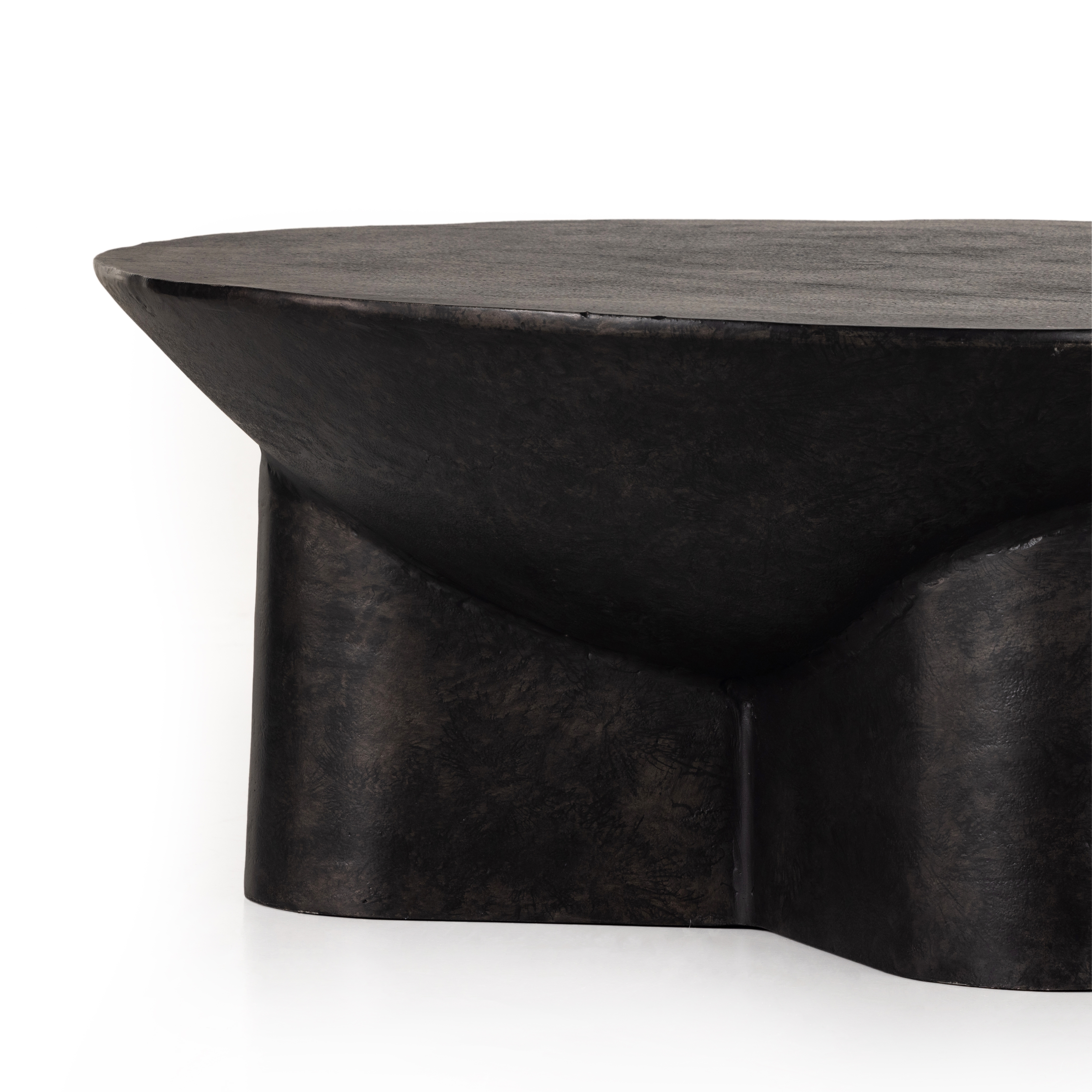 Sante 36" Coffee Table-Raw Black - Image 10