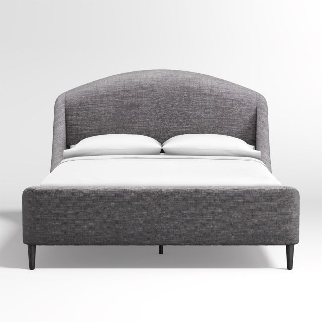 Lafayette Charcoal Upholstered Queen Bed - Image 0