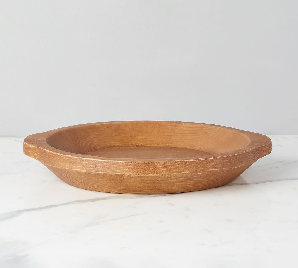 Handmade Reclaimed Pine Grain Bowl, Small - Natural - Image 0