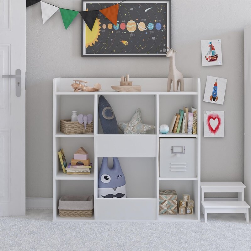 Thure Mack & Milo™ Toy Storage Kids Bookcase, White - Image 1