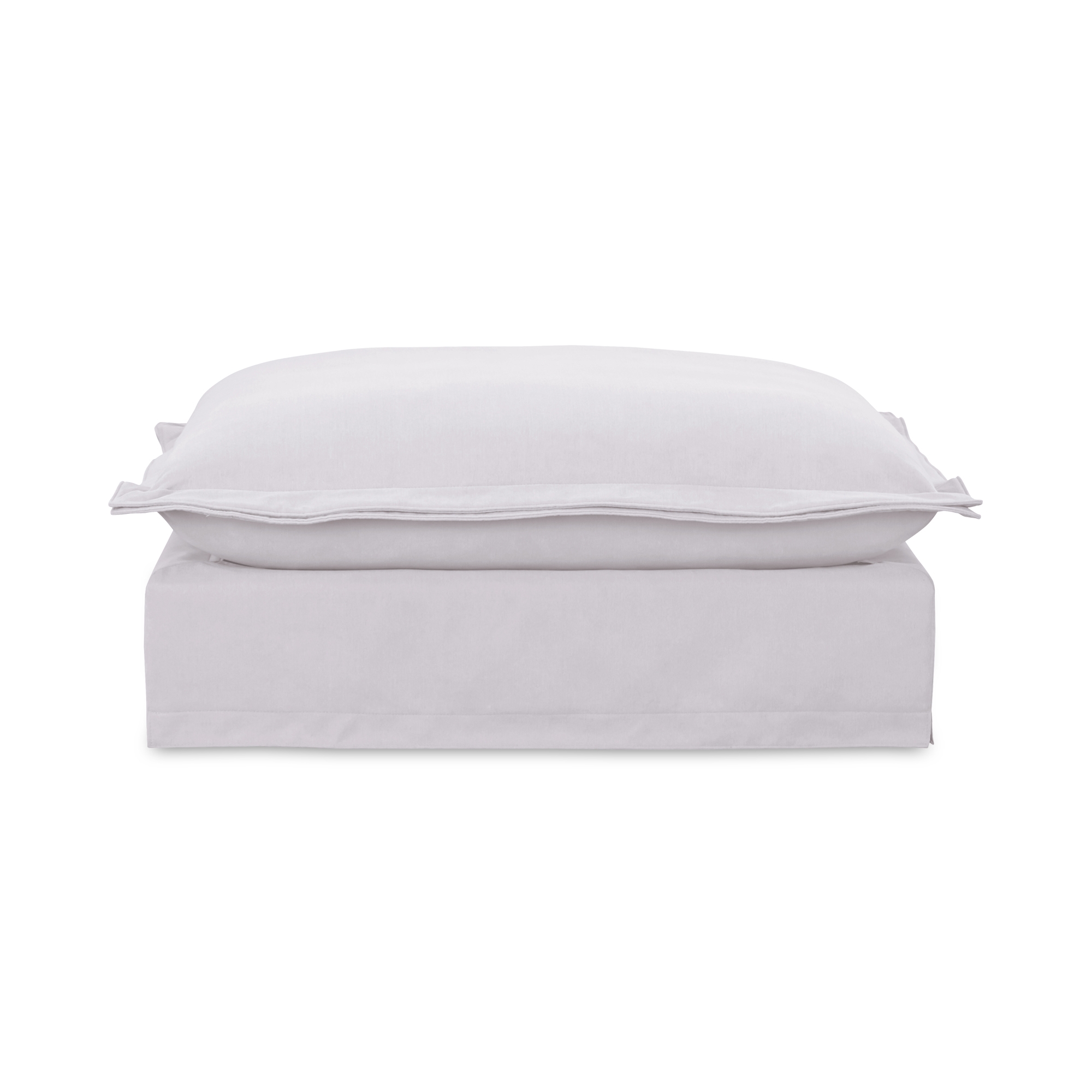 Olivia Ottoman White - Image 0
