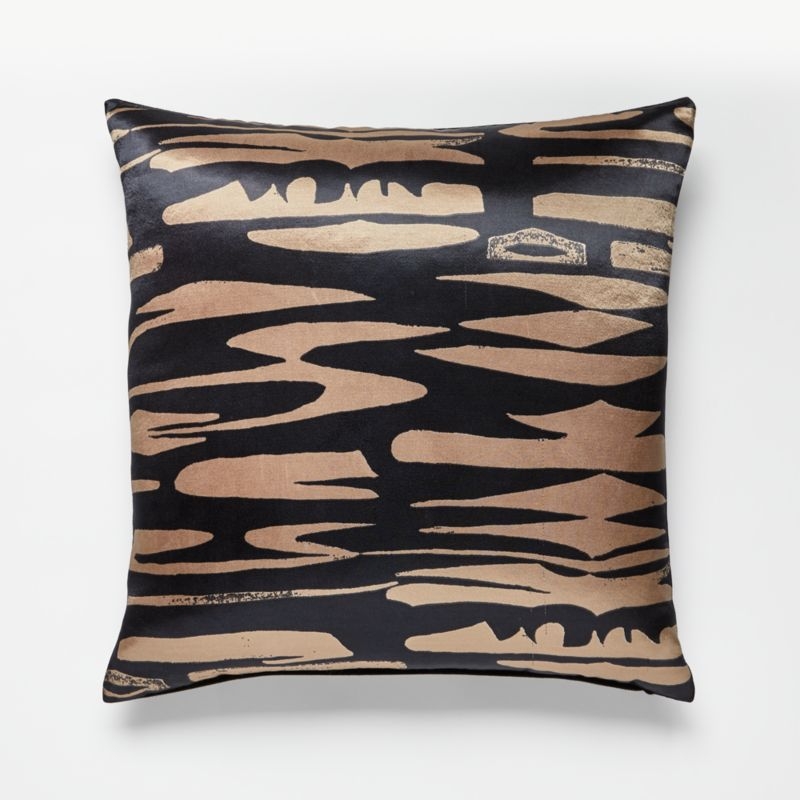 18" Noho Tawny Birch Pillow with Feather-Down Insert - Image 1