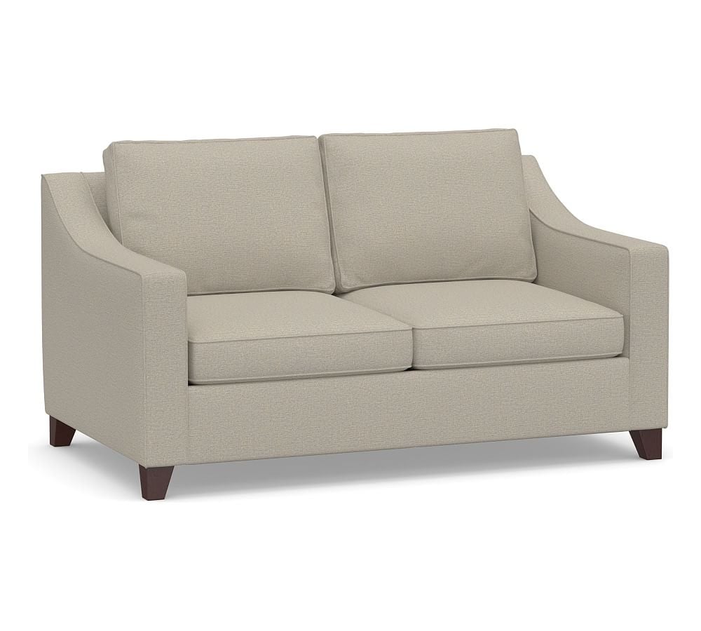 Cameron Slope Arm Upholstered Deep Seat Loveseat 2-Seater 73", Polyester Wrapped Cushions, Performance Boucle Fog - Image 0
