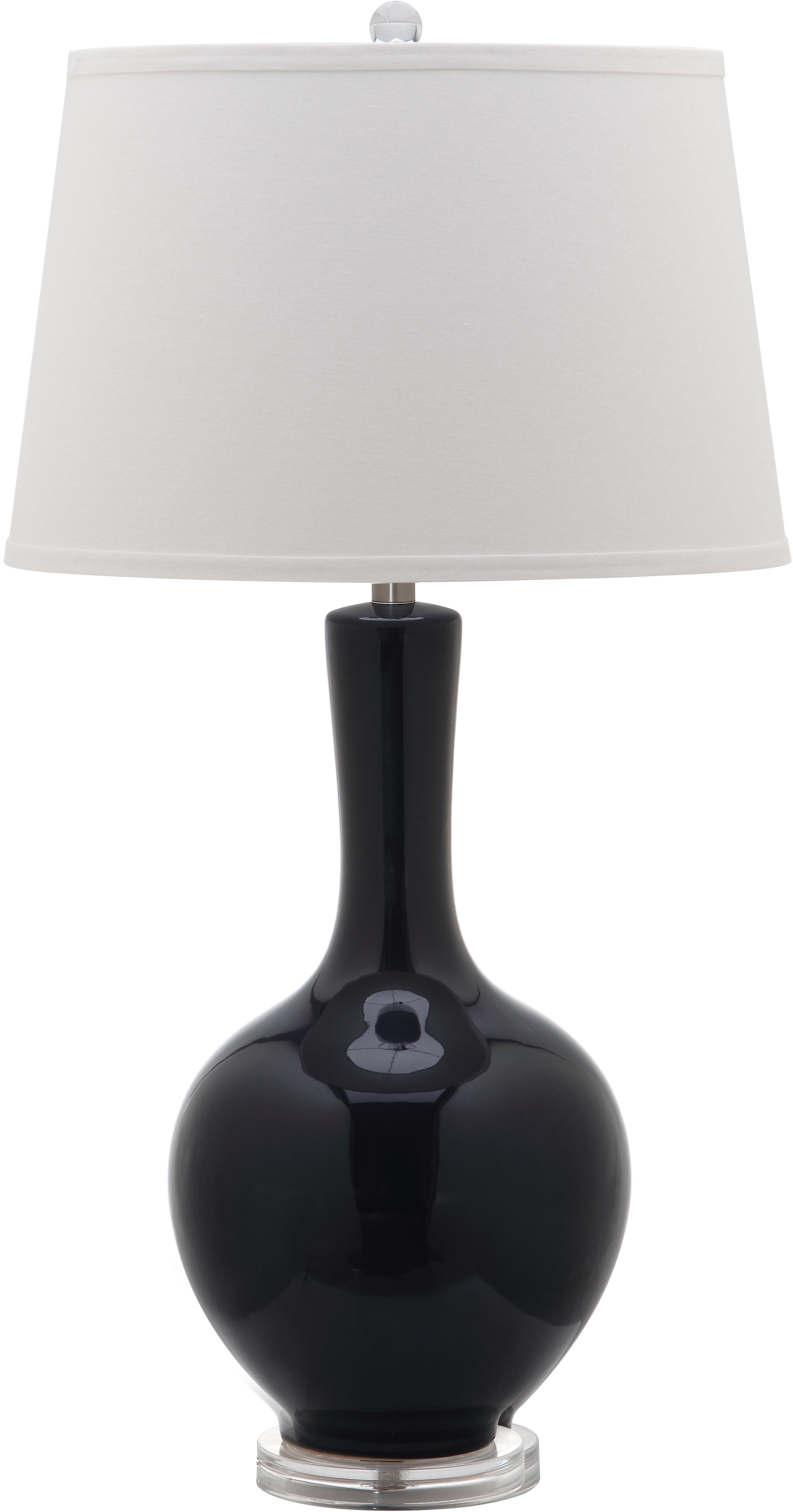 Blanche 32-Inch H Gourd Table Lamp - Navy - Safavieh - Image 1