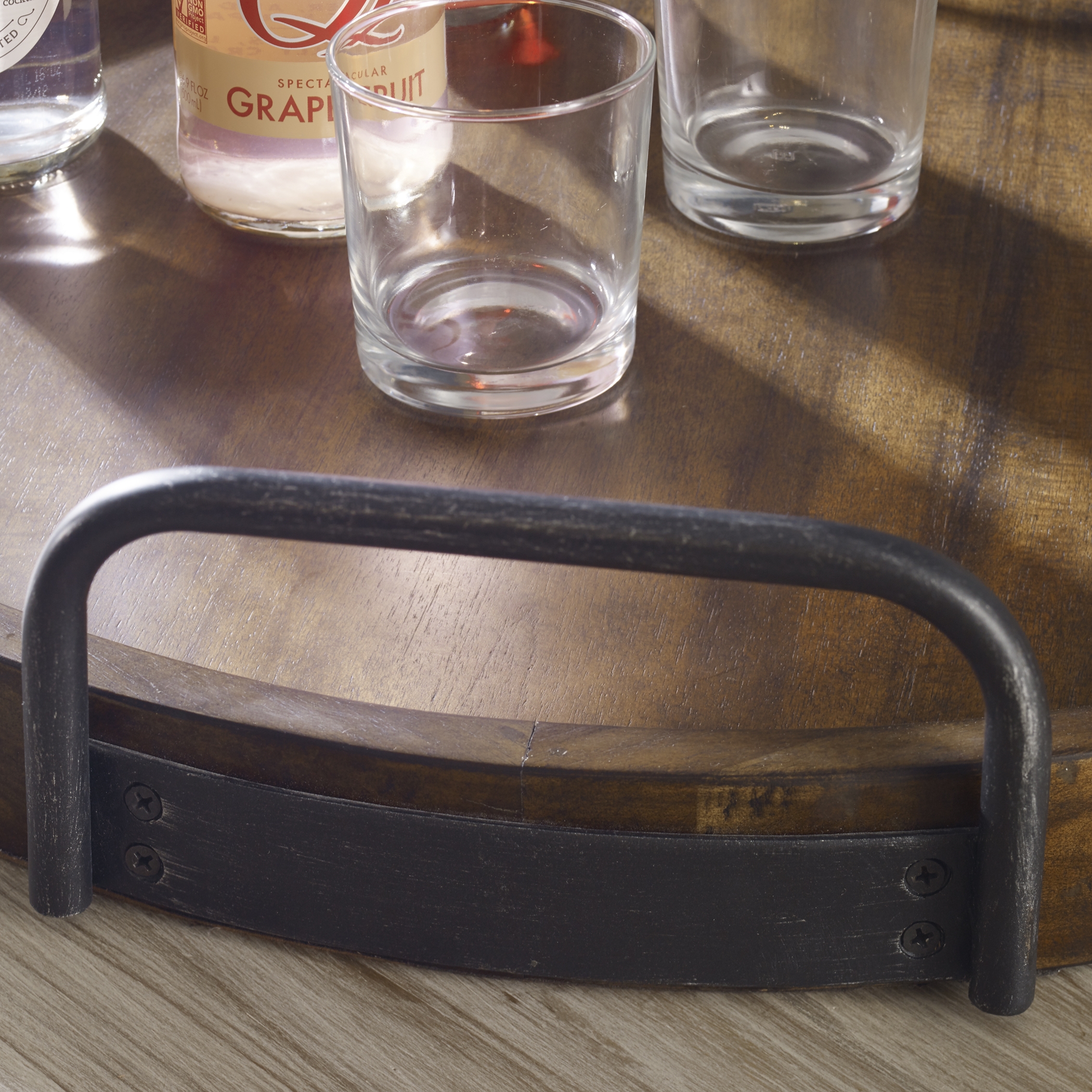 Reine Round Wooden Tray - Image 4