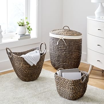 Tall Curved Basket, Natural - Image 2