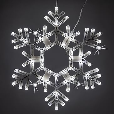 Twinkle Folding Snowflake Led Cool White Lights 20 Inch - Image 1