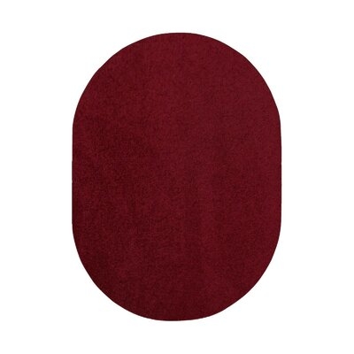 Furnish My Place Burgundy Solid Color Rug Made In Usa - Image 0