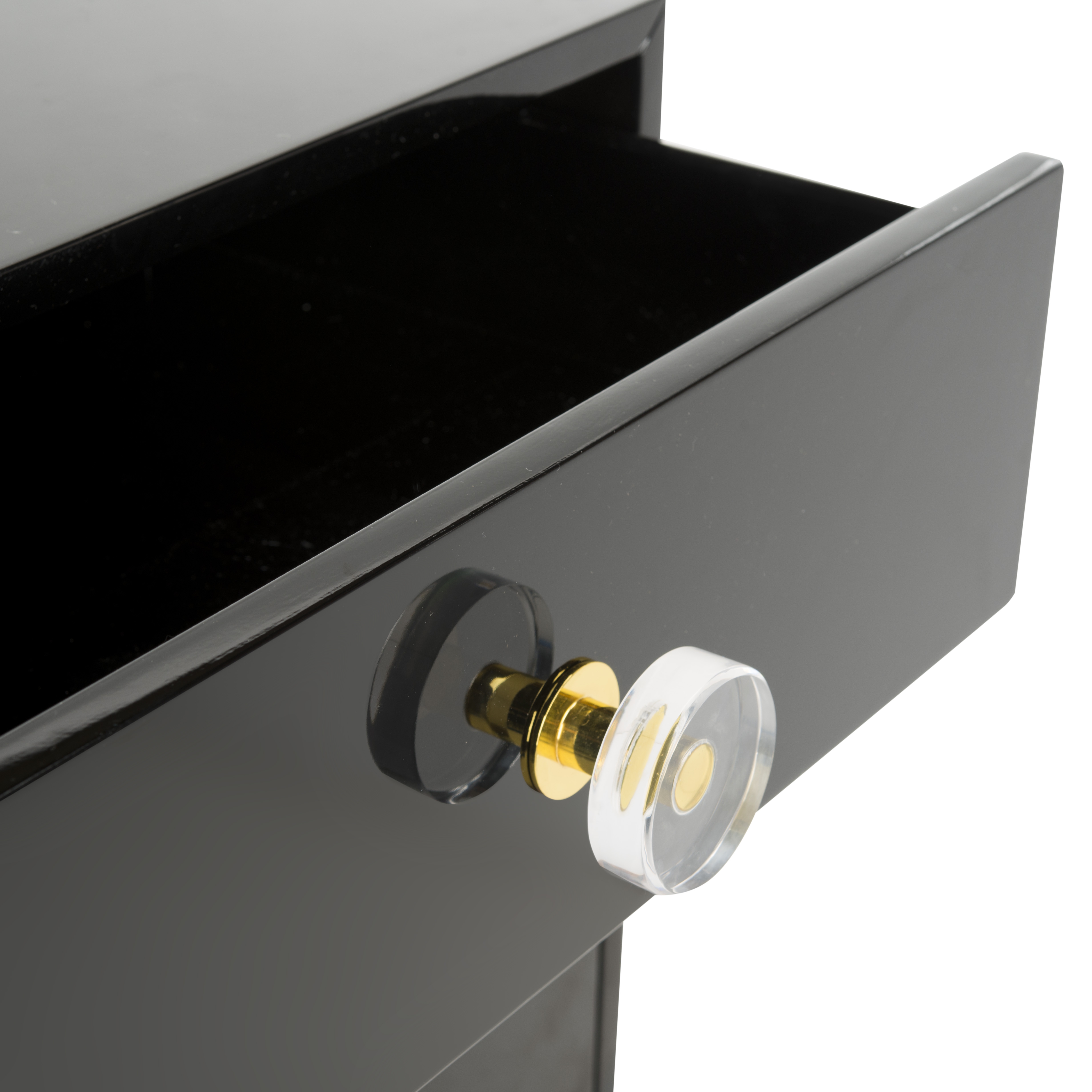 Lucian 3-Drawer Side Table - Black/Brass - Safavieh - Image 8