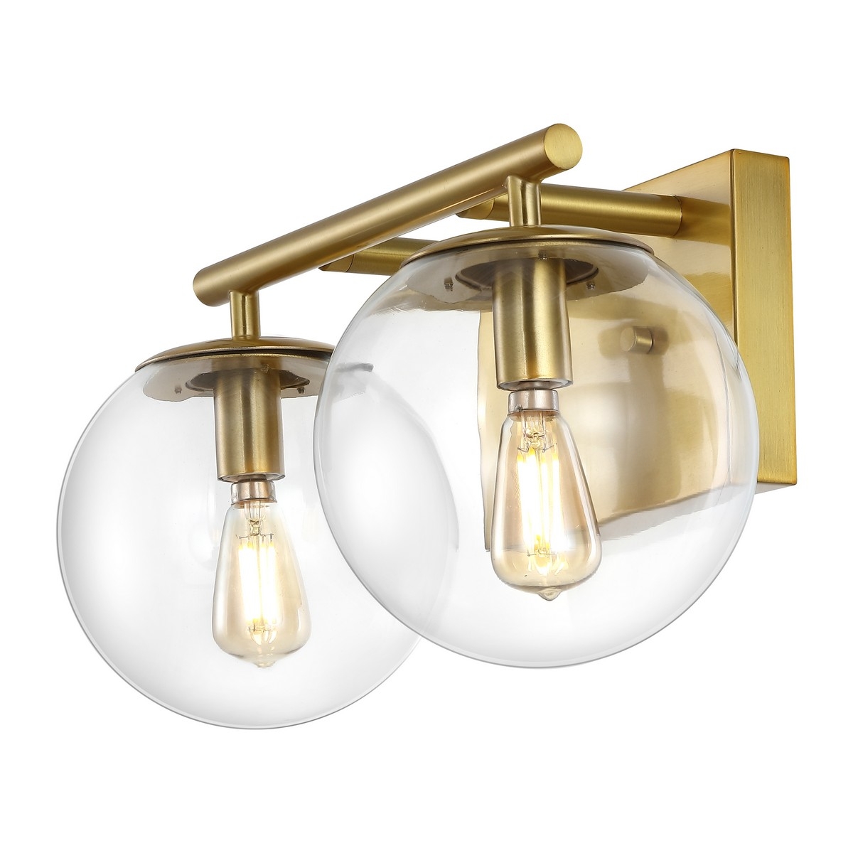 Severa 2Lt 14" Wall Sconce - Brass - Safavieh - Image 3