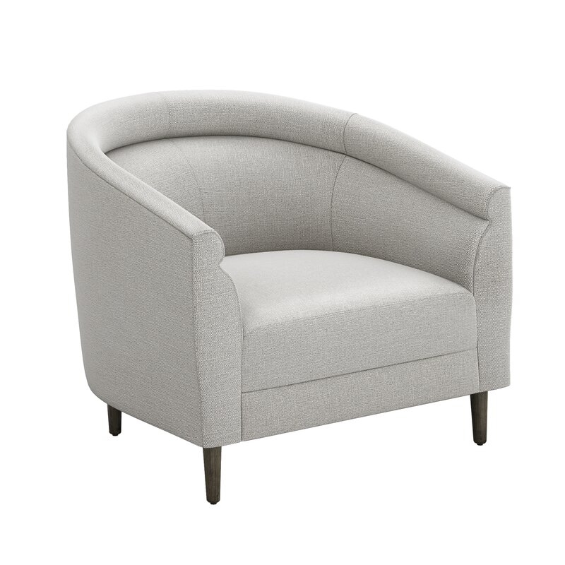 Interlude Capri Lounge Chair Upholstery Color: Gray - Image 0