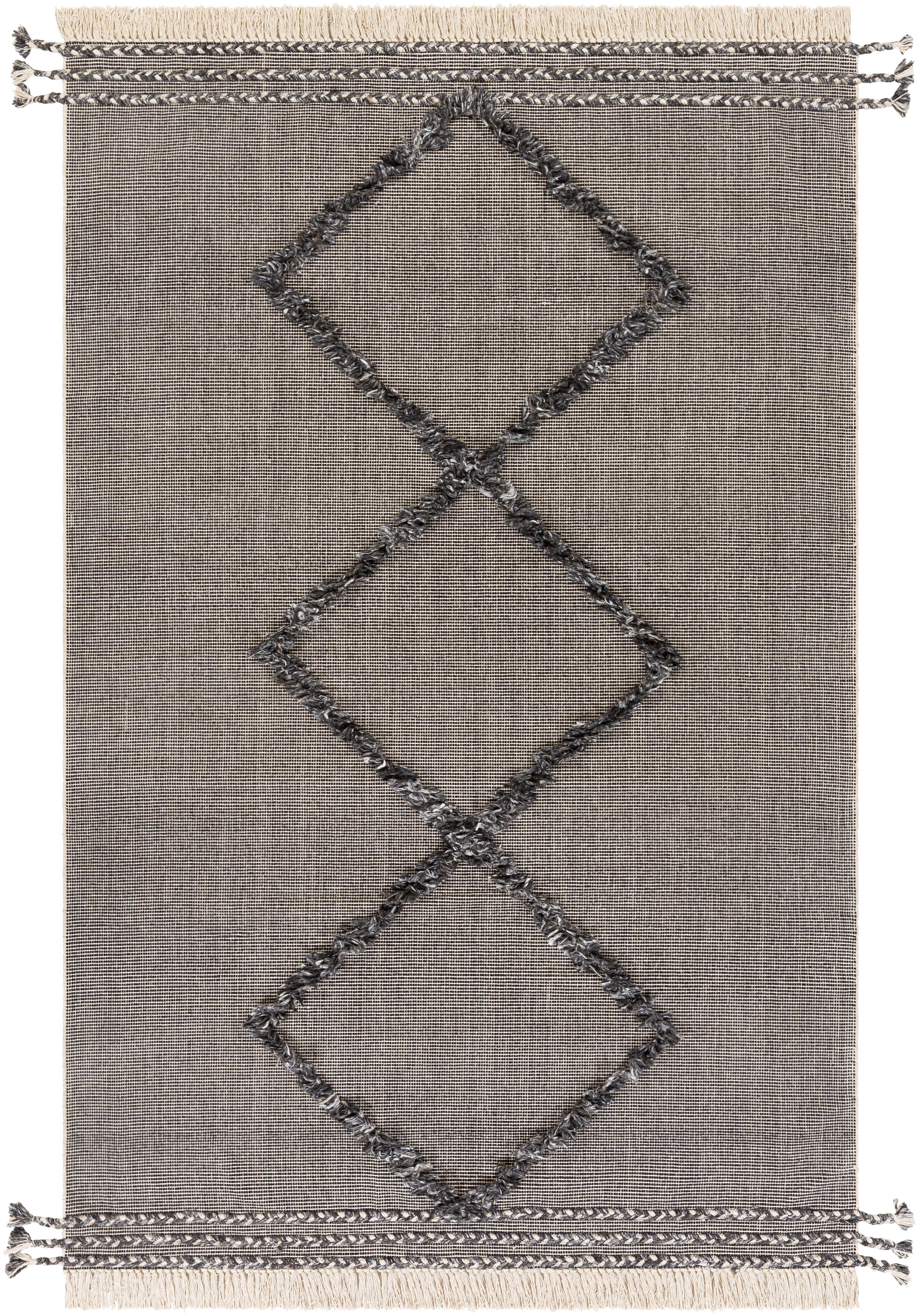 Palo Alto Beige Indoor 8' x 10' Handmade Rug - Image 0