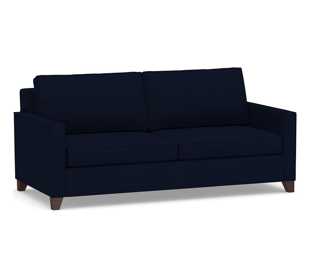 Cameron Square Arm Upholstered Deep Seat Sofa 2-Seater 86", Polyester Wrapped Cushions, Performance Everydaylinen(TM) Navy - Image 0