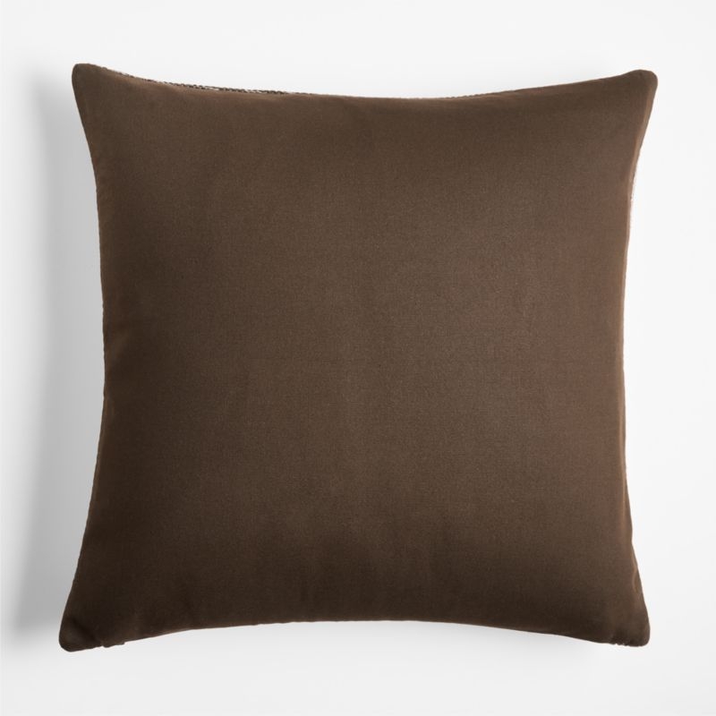 Onburu 23x23 Deep Brown Throw Pillow Cover - Image 4