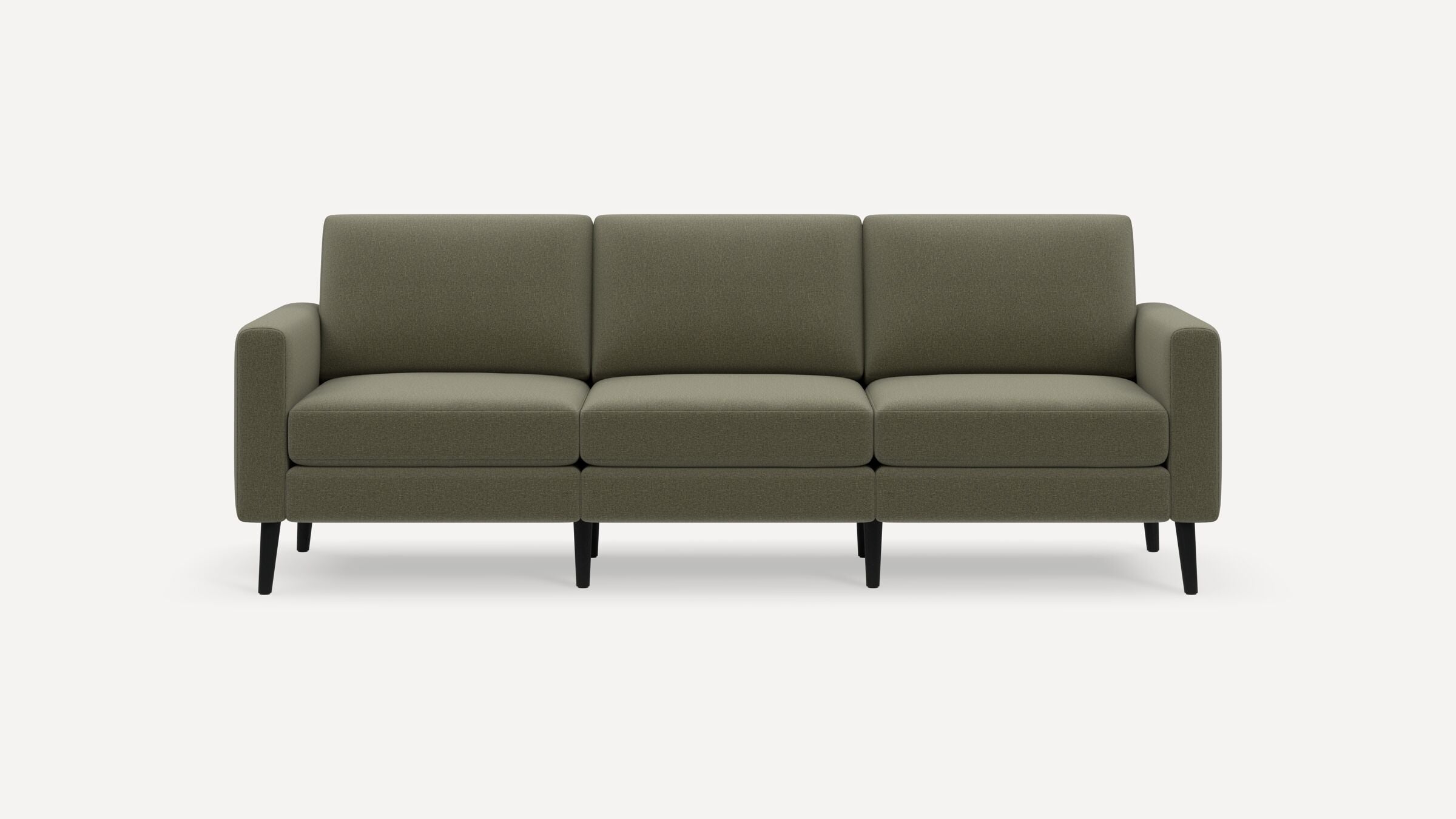 Nomad Sofa - Moss Green - Performance Flatweave / Ebony - Wood / Block - Image 0