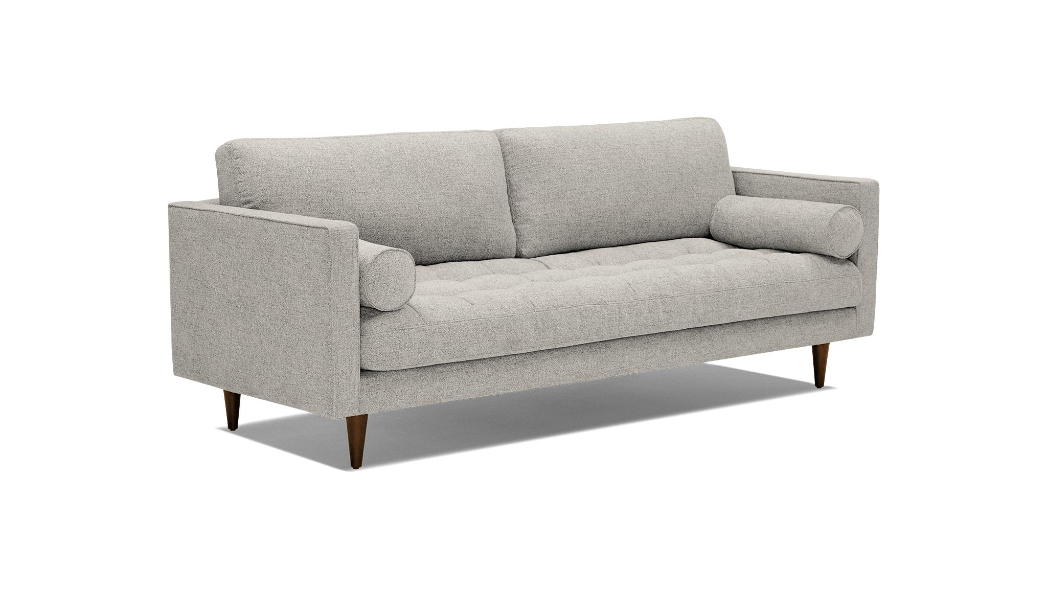 White Briar Mid Century Modern Sofa - Bloke Cotton - Mocha - Image 1