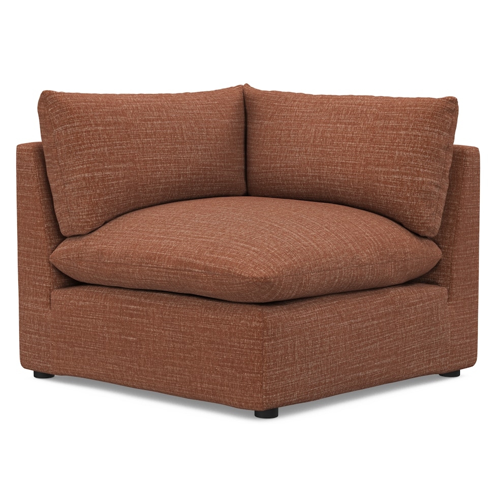 Leigh 41" Corner Chair Module - Napa Rust - Image 0