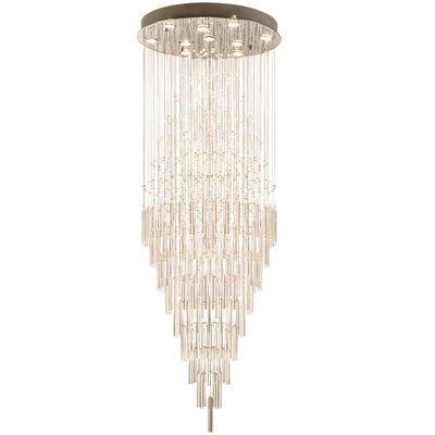 Flanders 10 - Light Statement Chandelier with Crystal Accents - Image 0