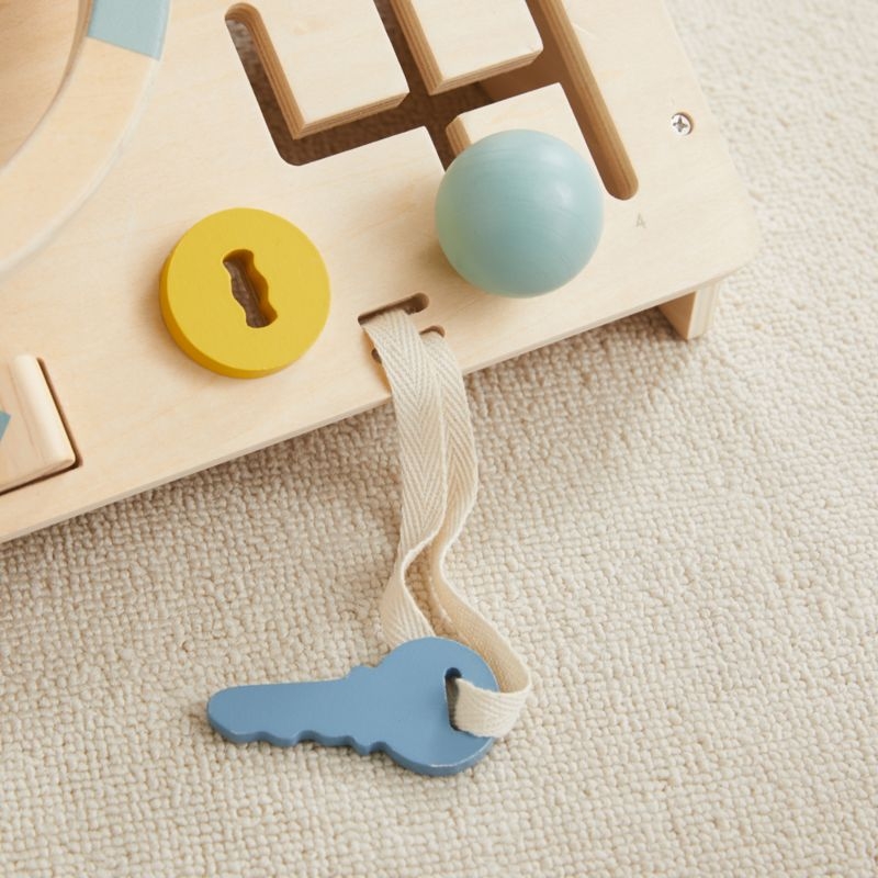 Wonder & Wise by Asweets Wooden Beep Beep Toddler Busy Board - Image 8