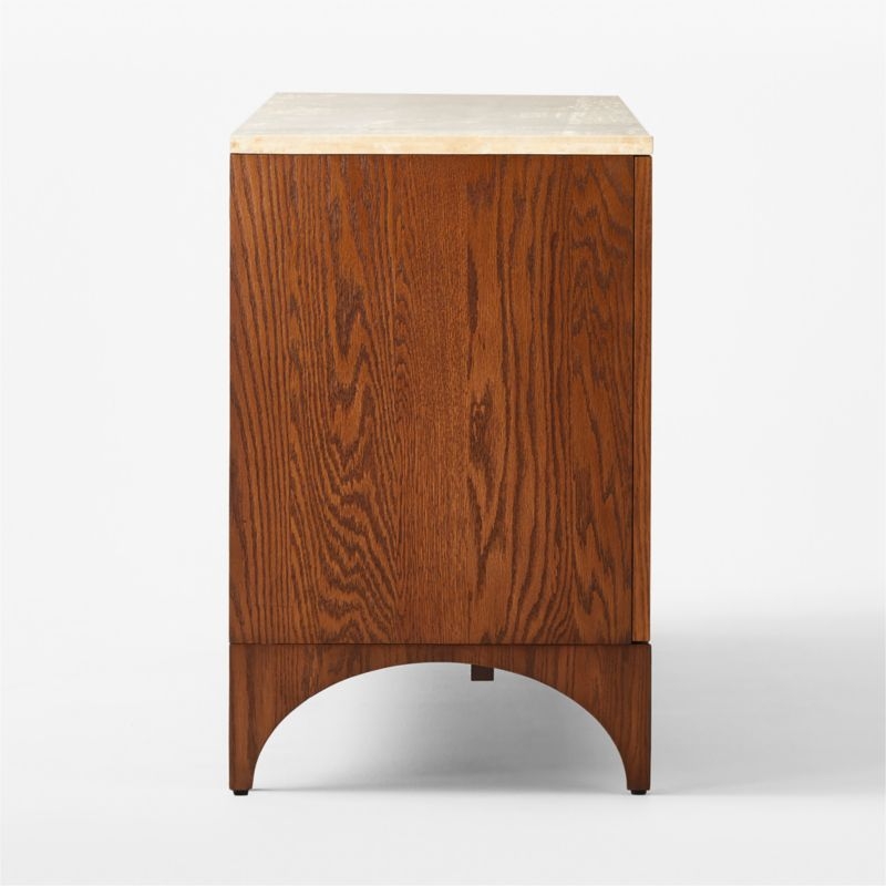 Roane 80" Oak Wood Media Console - Image 4