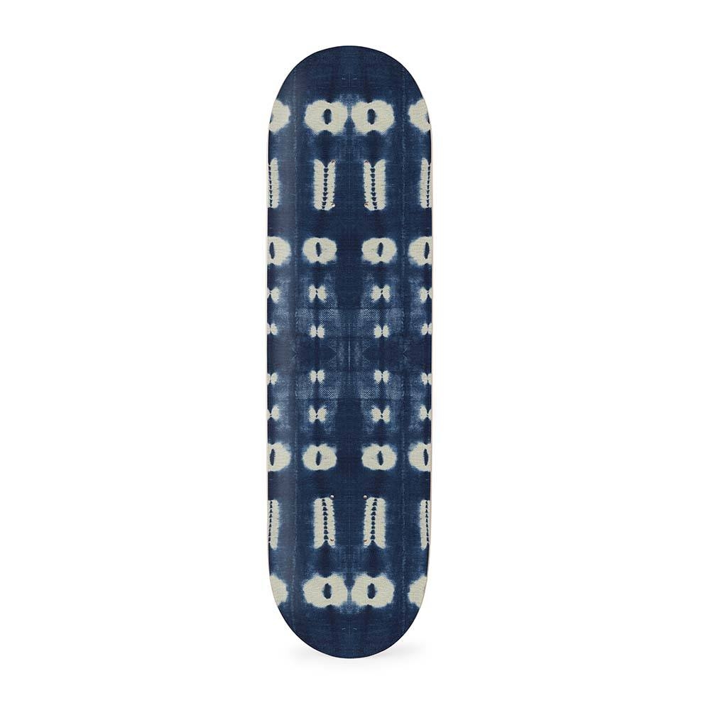 Dots & Shells Indigo Skateboard - Image 0