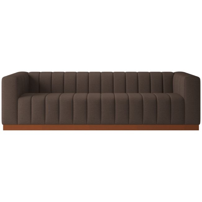 Forte 101" Curious Java Sofa with Walnut Base - Image 0