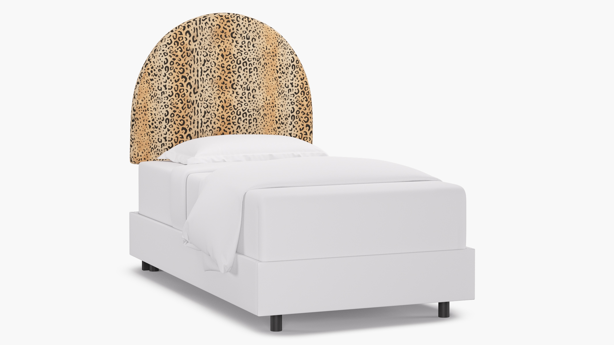 Arched Back Headboard, Leopard, Twin - Image 0