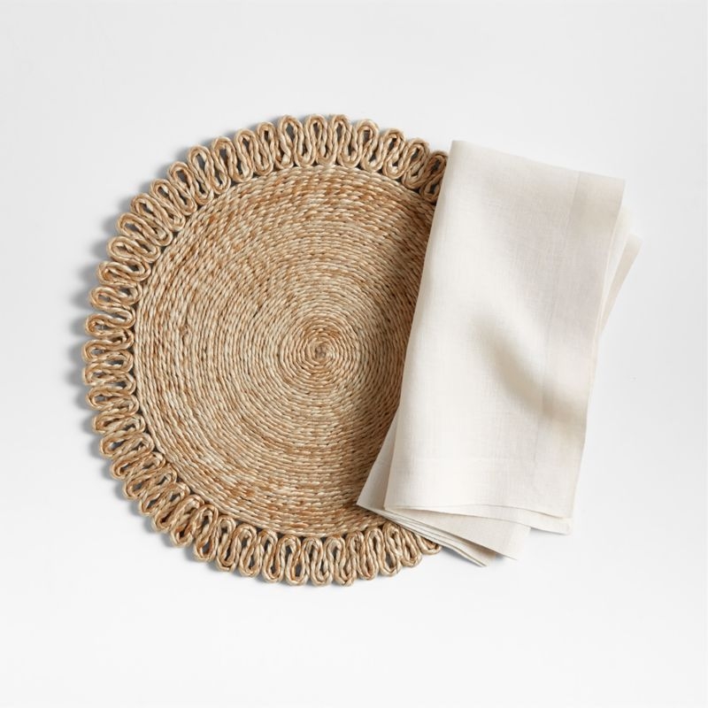 Caliente Round Woven Jute Placemat - Image 2