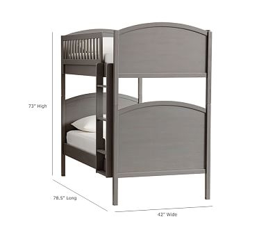 Austen Twin-over-Twin Bunk Bed, Antiqued Charcoal - Image 5