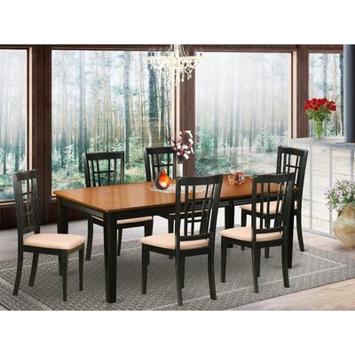 Lobos Butterfly Leaf Rubberwood Solid Wood Dining Set - Image 0