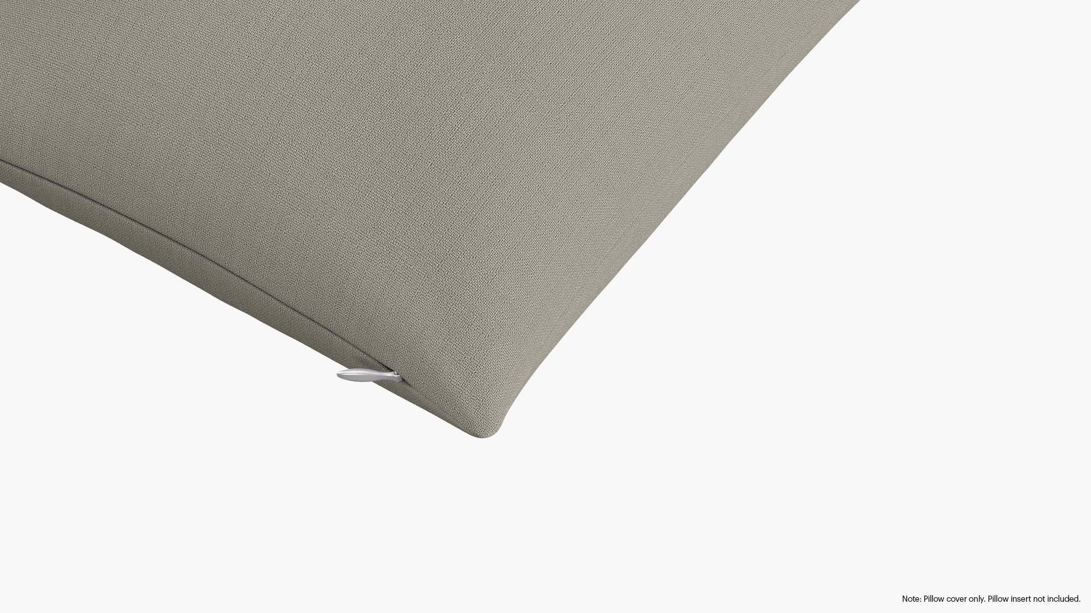 Throw Pillow Cover 16", Putty Everyday Linen, 16" x 16" - Image 1