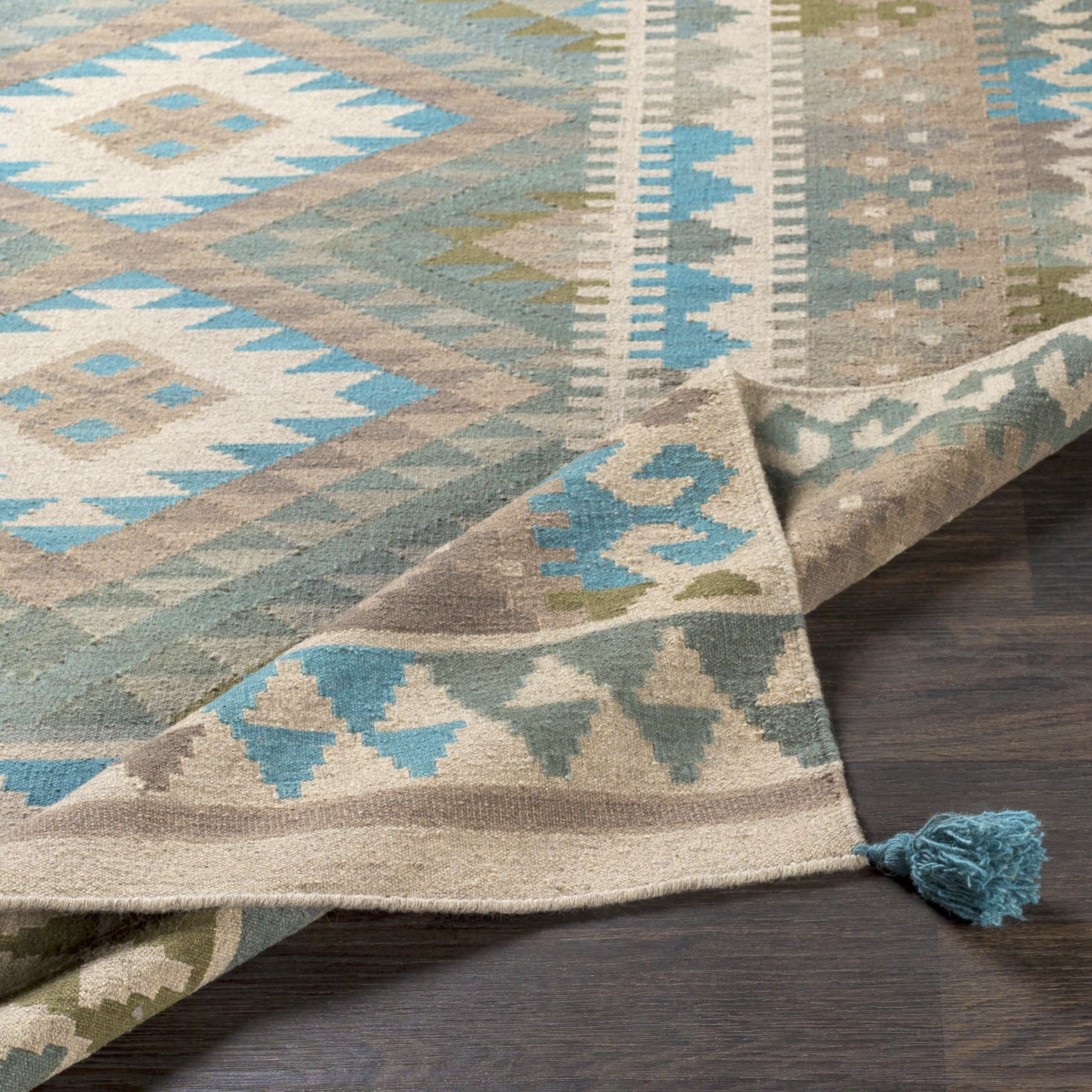 Adia Beige Indoor 5' x 7'6" Handmade Rug - Image 4