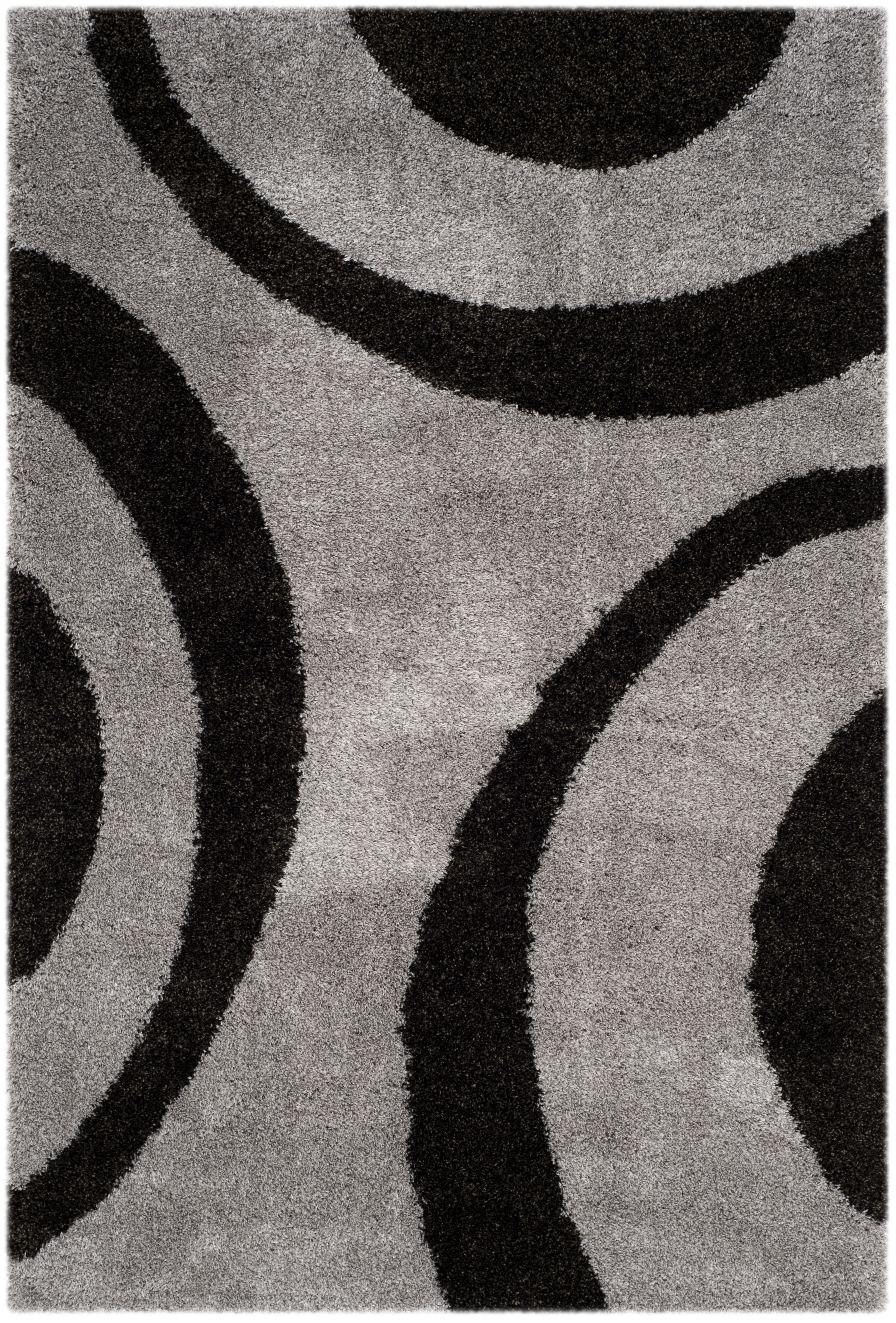 Arlo Home Woven Area Rug, PTS213C, Grey/Black,  6' 7" X 9' 2" - Image 0