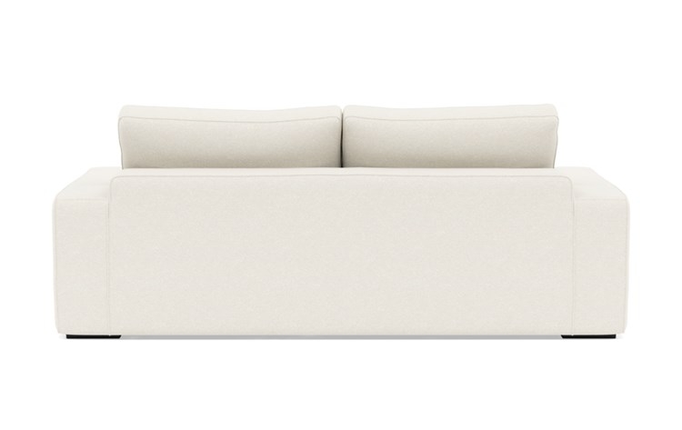 Ainsley Sofa with White Cirrus Fabric, down alt. cushions, and Matte Black legs - Image 3