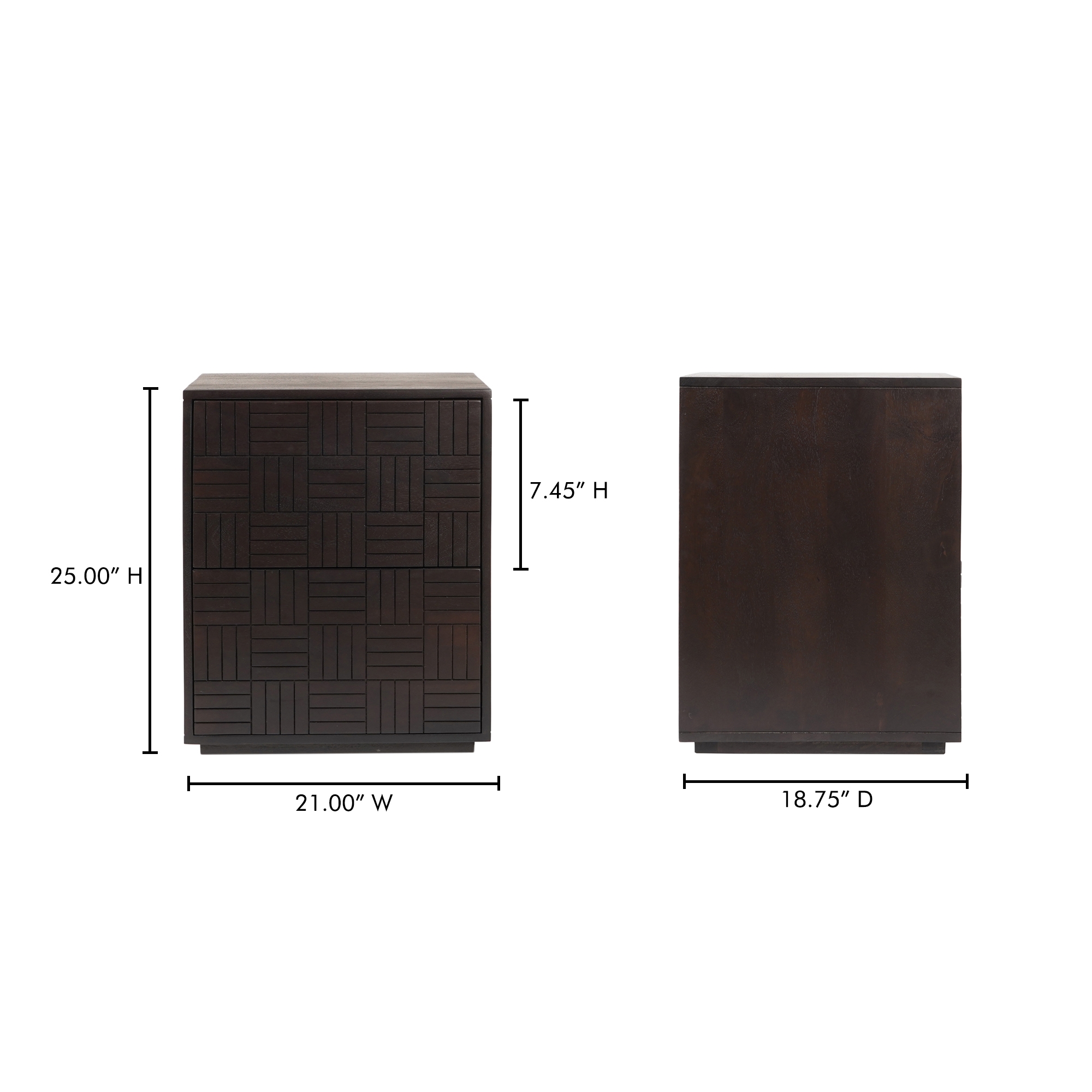 Denman Nightstand Dark Brown - Image 11