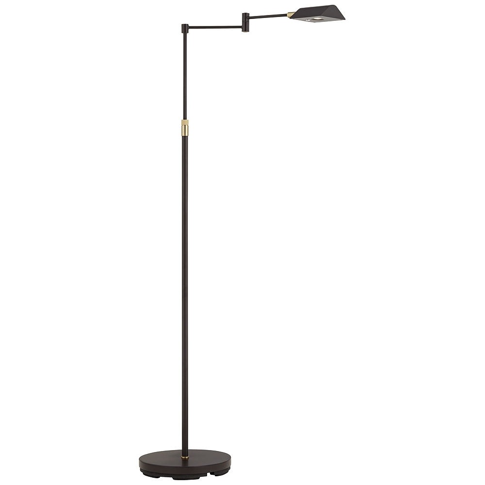 Zema Bronze Pharmacy Swing Arm LED Floor Lamp - Image 0