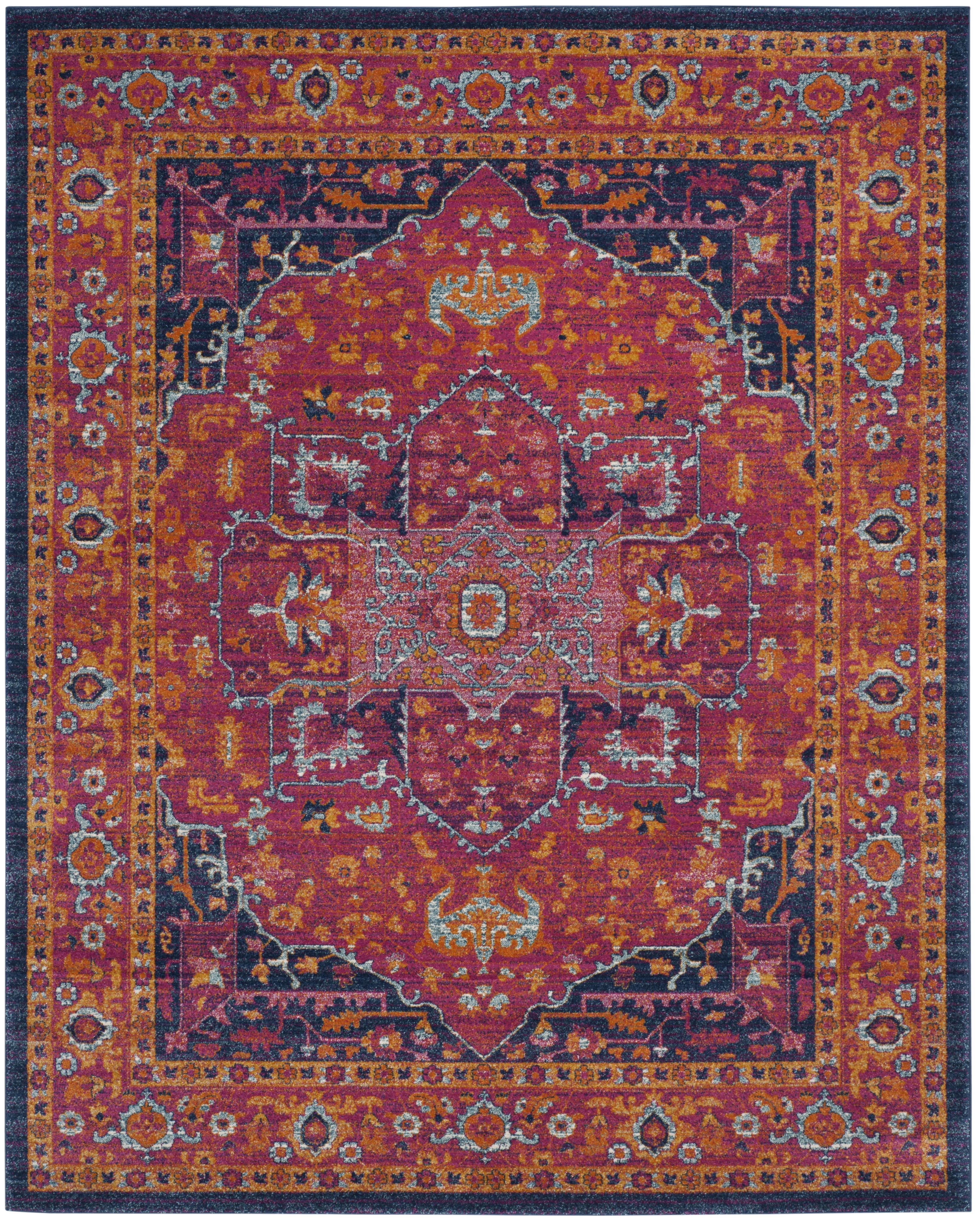 Arlo Home Woven Area Rug, EVK275S, Fuchsia/Orange,  12' X 18' - Image 0