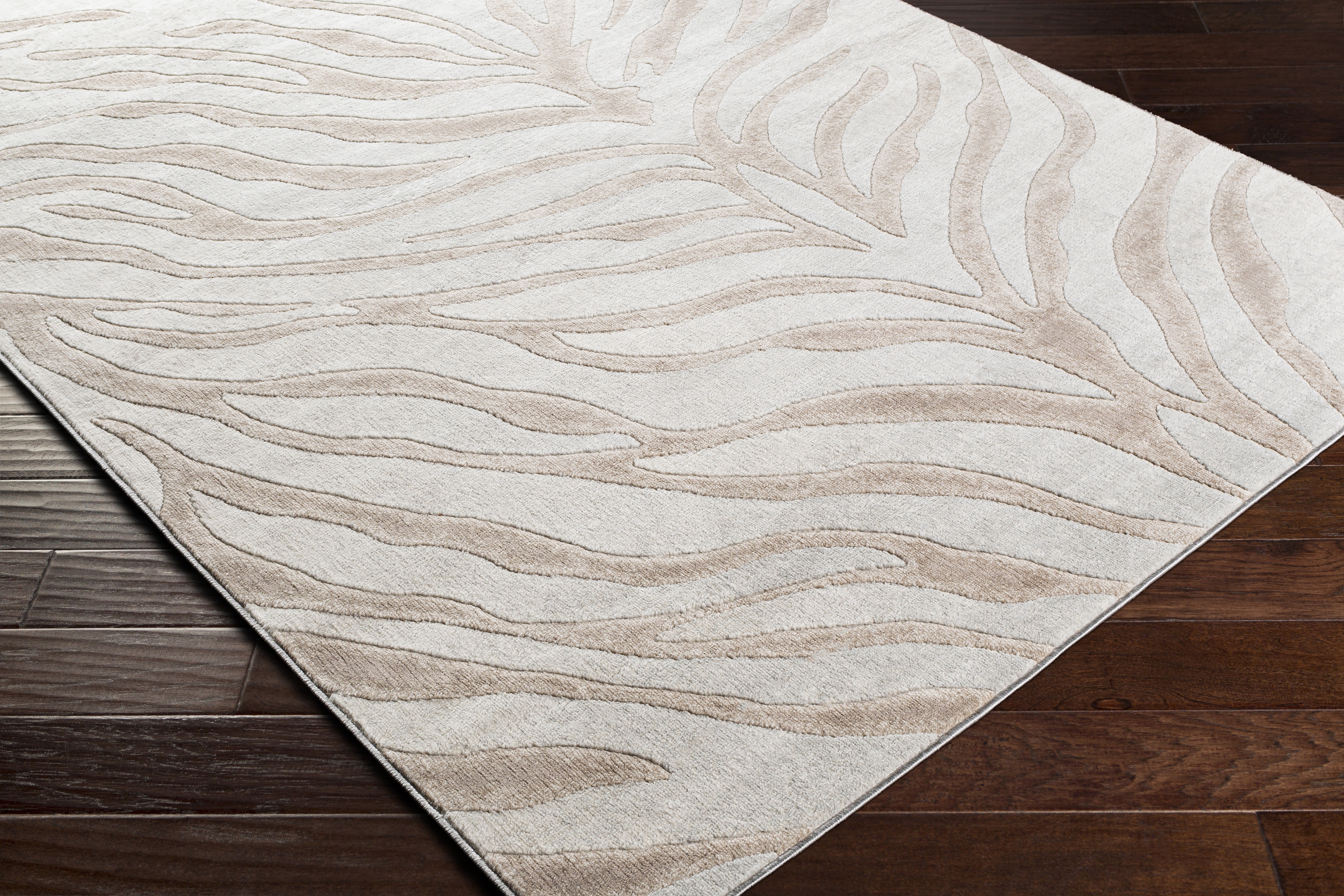 Remy Beige Indoor 7'10" x 10' Machine Woven Rug - Image 6